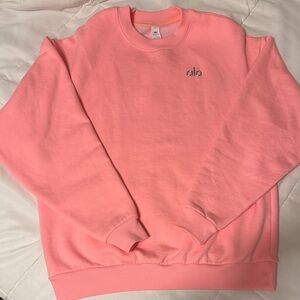 ALO Yoga Accolade Women's Neon Bubblegum pink sweatshirt